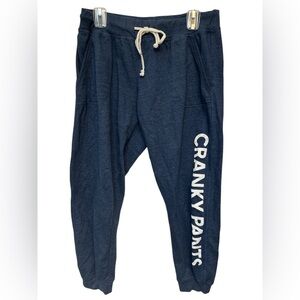 Instant Message Navy Cranky Pants Jogger Sweatpants